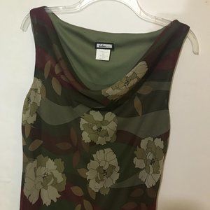 Women's Believe  Bi-Level Tank Style Dress, Sheer ,Size 16